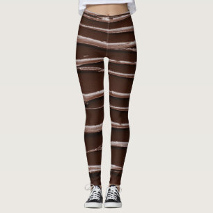 Melted Chocolate: Luscious Spread Texture Leggings