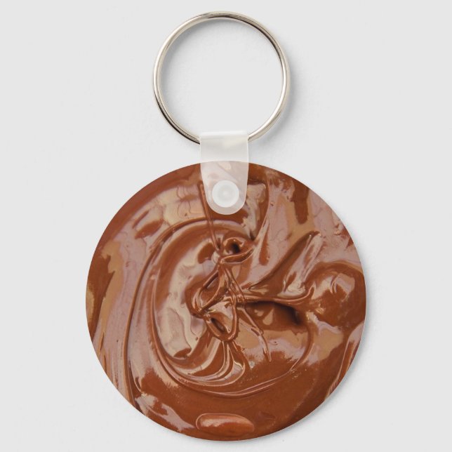 Melted Chocolate Texture Key Ring (Front)