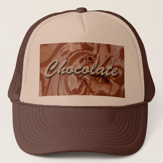 Melted Chocolate Texture Trucker Hat (Front)