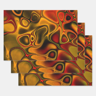 Melted Chocolate Wrapping Paper Sheet