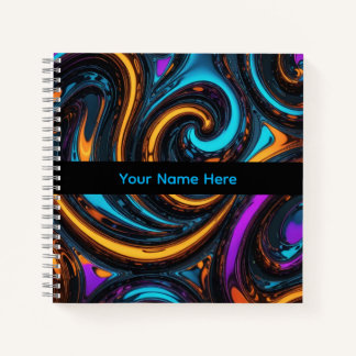 Melted Chrome Notebook