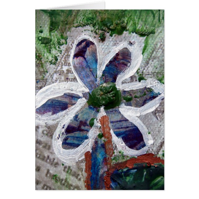 Melted Crayon Floral Design (Front)