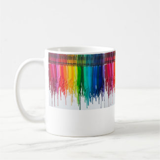 melted crayon mu coffee mug