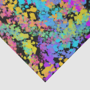 melted crayon multicolor : tissue paper
