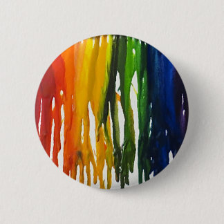 Melted Crayon on canvass 6 Cm Round Badge