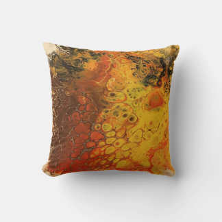 Melted Crayon Series - Butterfly - Acrylic Pour as Cushion