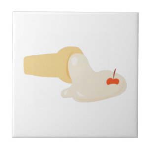 Melted Ice Cream Ceramic Tile