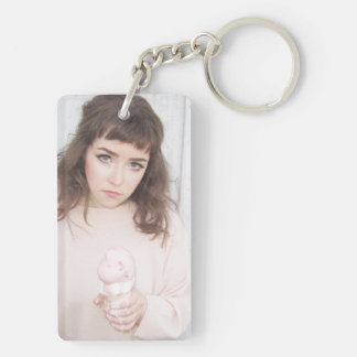 Melted Ice Cream Cone and Girl Key Ring