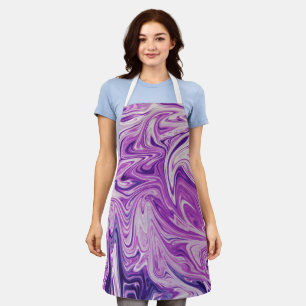Melted lava abstract art apron