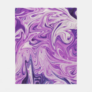 Melted lava abstract art fleece blanket