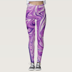 Melted lava abstract art leggings