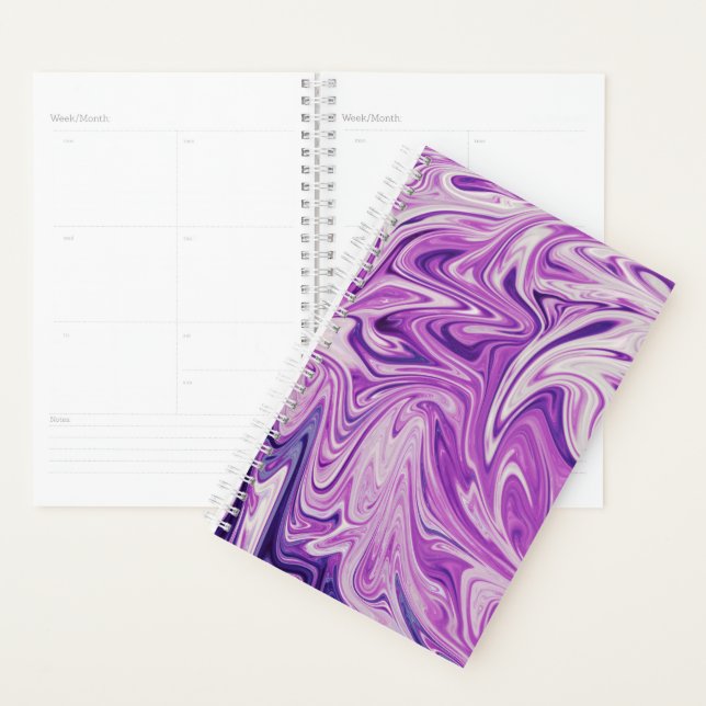 Melted lava abstract art planner (Display)