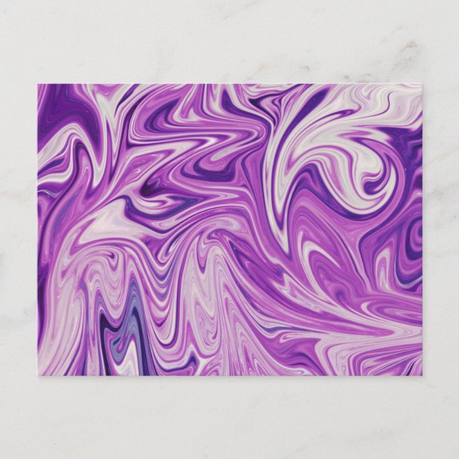 Melted lava abstract art postcard (Front)