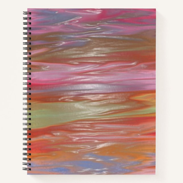 Melted Pastel Crayons - Spiral Notebook (Front)