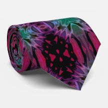 Melted Purple and Green Tie