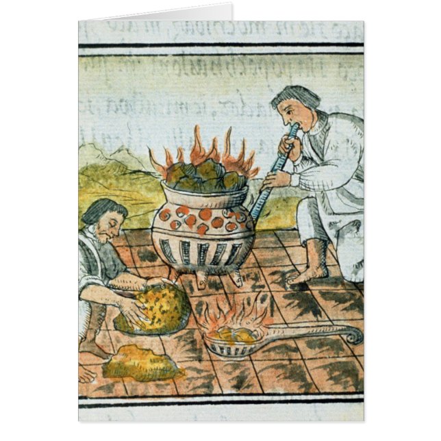 Melting and casting gold in the Aztec empire (Front)