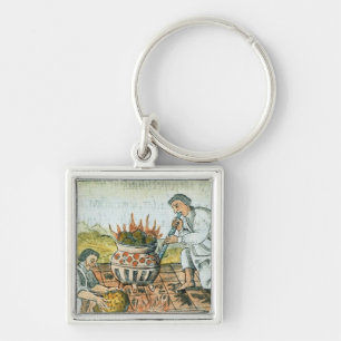 Melting and casting gold in the Aztec empire Key Ring