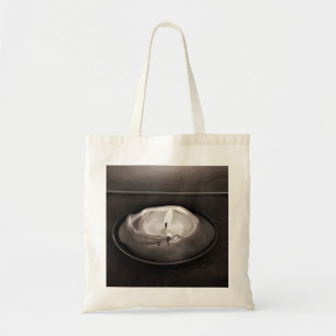 Melting Candle Black and White Tote Bag