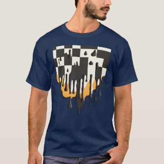 Melting Checkerboard funny T-Shirt
