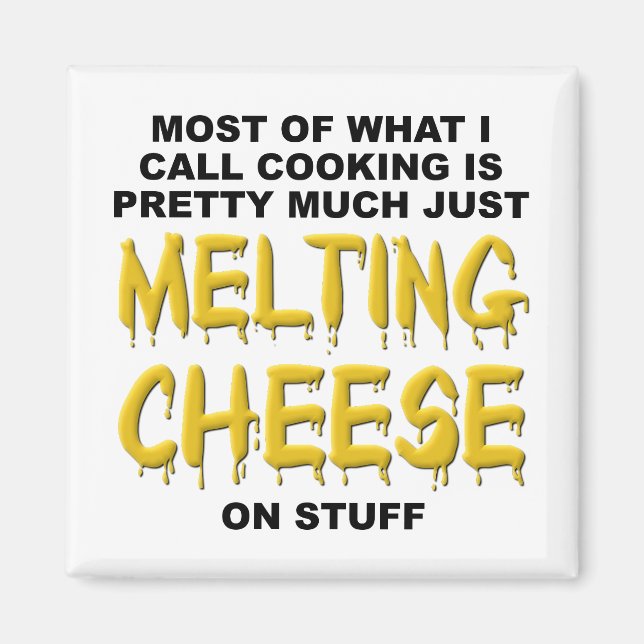 Melting Cheese Funny Magnet (Front)