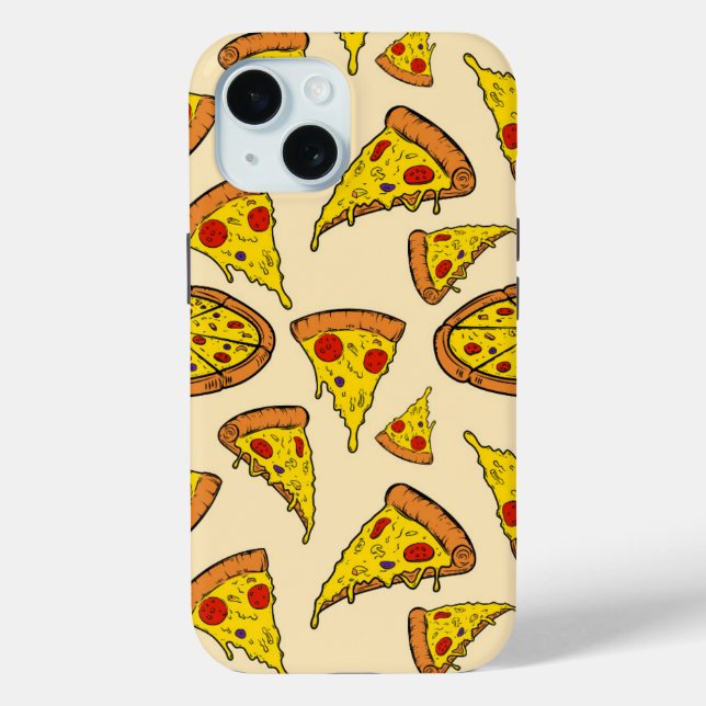 Melting Cheese Pizza Pattern Case-Mate iPhone Case (Back)