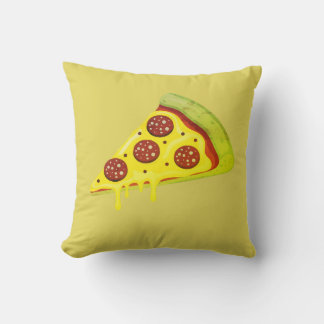 Melting Cheesy Pepperoni Pizza Slice Cushion