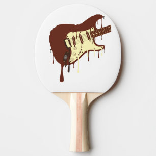 Melting Chocolate Guitar Ping Pong Paddle