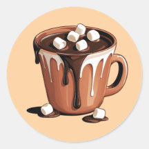 Melting Chocolate Volcano Fantasy sticker