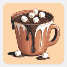 Melting Chocolate Volcano Fantasy sticker