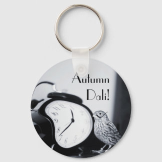 Melting clock Autumn Dali Key Ring