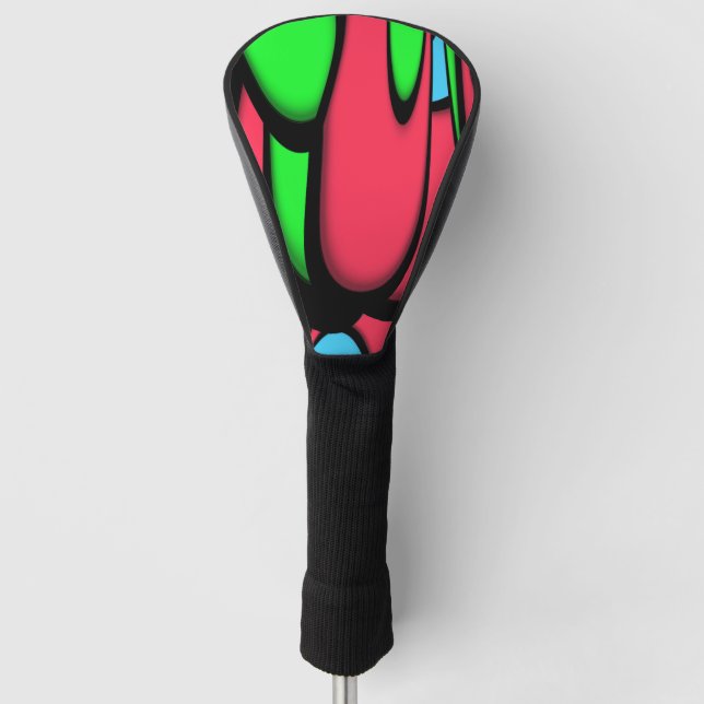 Melting Colours Golf Head Cover (Front)