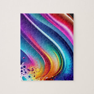 Melting Colours Splash Abstract Jigsaw Puzzle