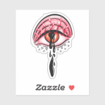 Melting Eye Psychedelic Pastel Goth Art