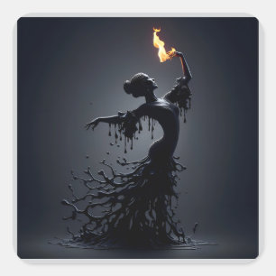 Melting Flamenco Dancer  Square Sticker
