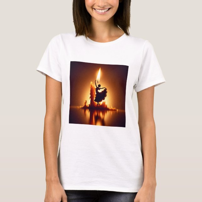 Melting Flamenco Dancer  T-Shirt (Front)