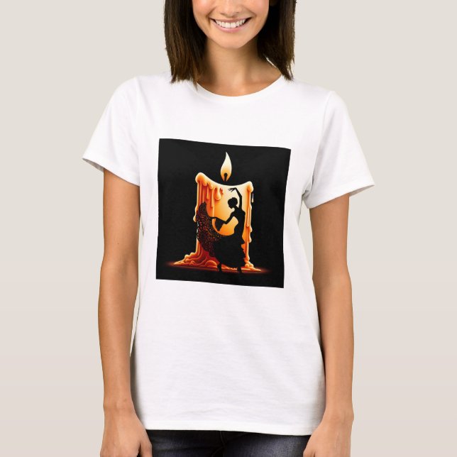 Melting Flamenco Dancer  T-Shirt (Front)