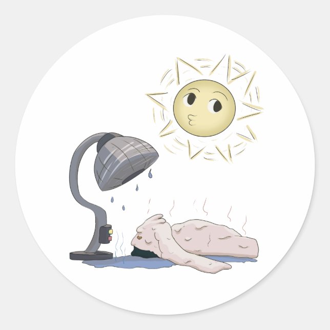 Melting Hac Classic Round Sticker (Front)
