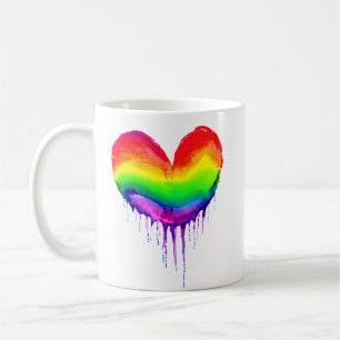 Melting Heart   Love is Love LGBTQIA+ Coffee Mug