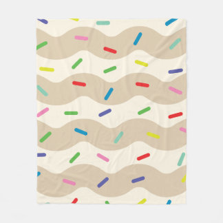 Melting Hundreds and Thousands Ice Cream Fleece Blanket