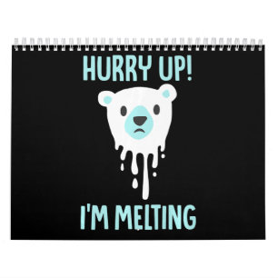 Melting Ice Climate Change Awareness Animal Lover Calendar
