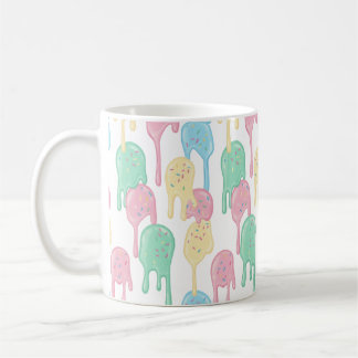 Melting Ice Cream and Sprinkles Pattern  Coffee Mug