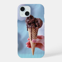 Melting ice cream cone