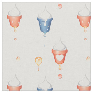 Melting ice cream fabric
