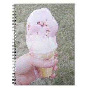 Melting Ice Cream in Hand Notebook
