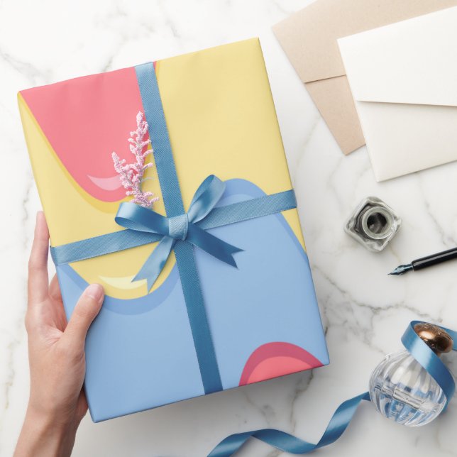 Melting ice cream pattern party wrap wrapping paper (Gifting)