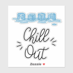 Melting Ice Cubes Sticker