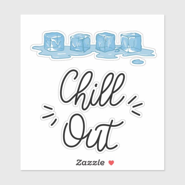 Melting Ice Cubes Sticker (Sheet)