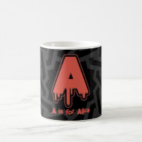 Melting Letter A – Custom Name Birthday Gift