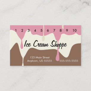 Melting Neapolitan Ice Cream Punch Card