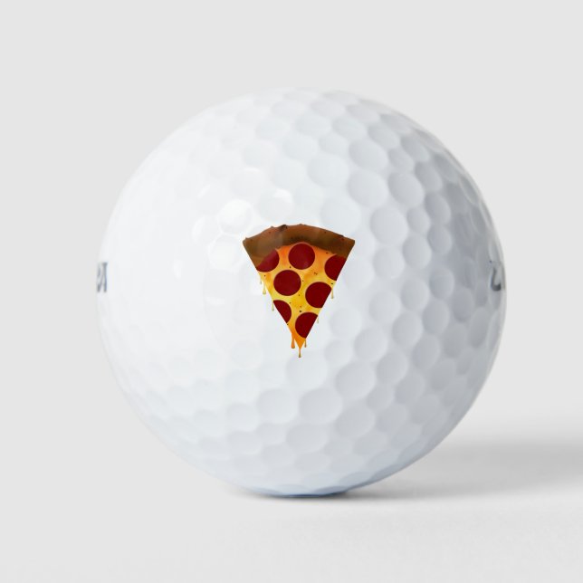 melting pepperoni pizza slice golf balls (Front)